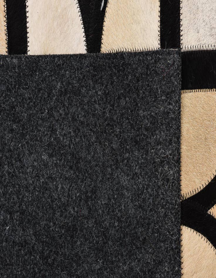 Detail image of  5' x 7' 10 Cowhide Leather Rug