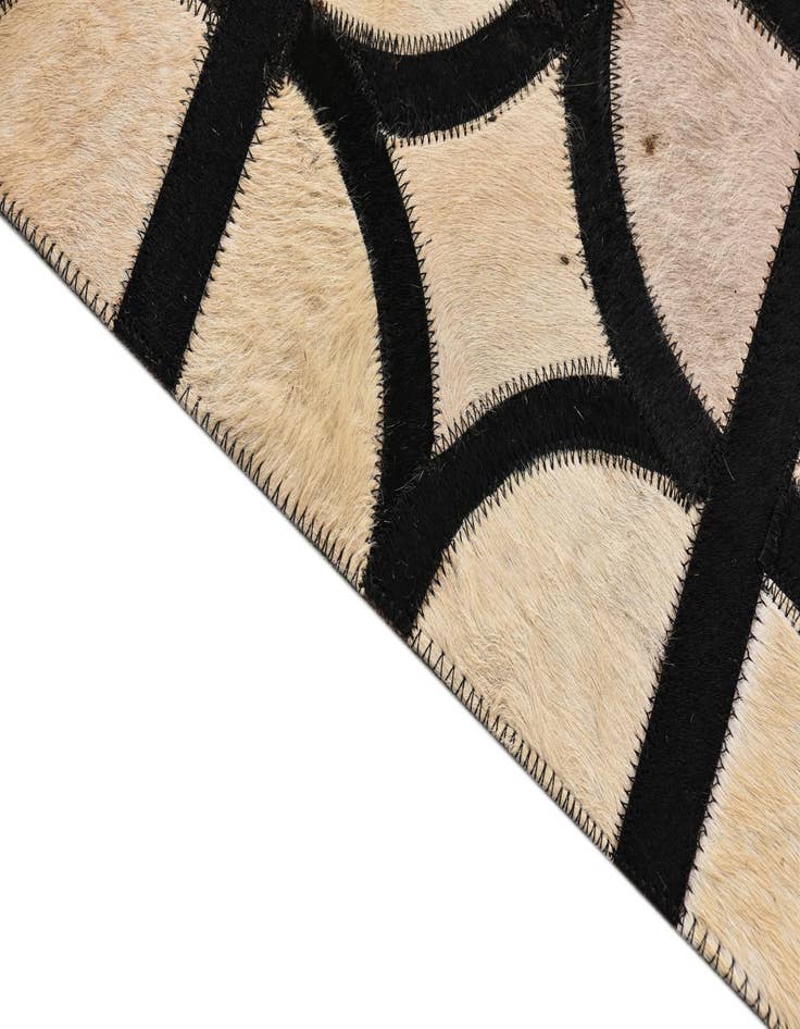 Detail image of  5' x 7' 10 Cowhide Leather Rug