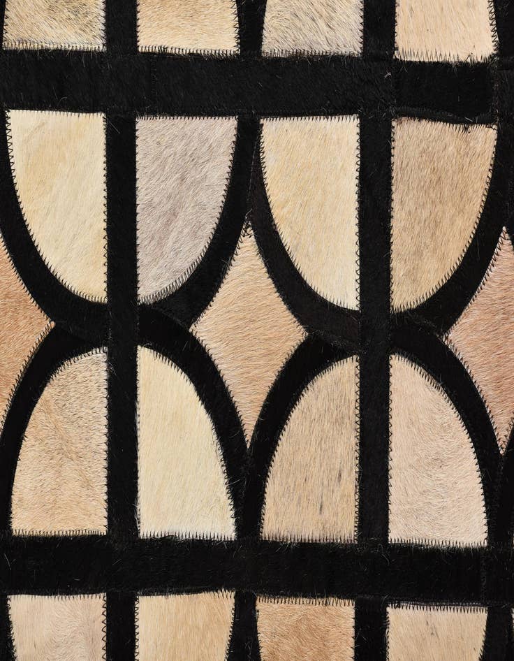Detail image of  5' x 7' 10 Cowhide Leather Rug
