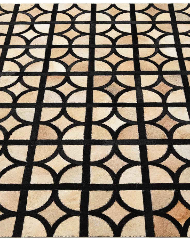 Detail image of  5' 1 x 8' Cowhide Leather Rug