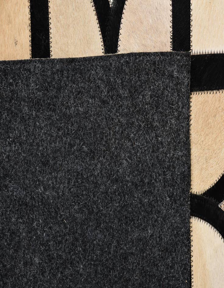 Detail image of  5' 1 x 8' Cowhide Leather Rug