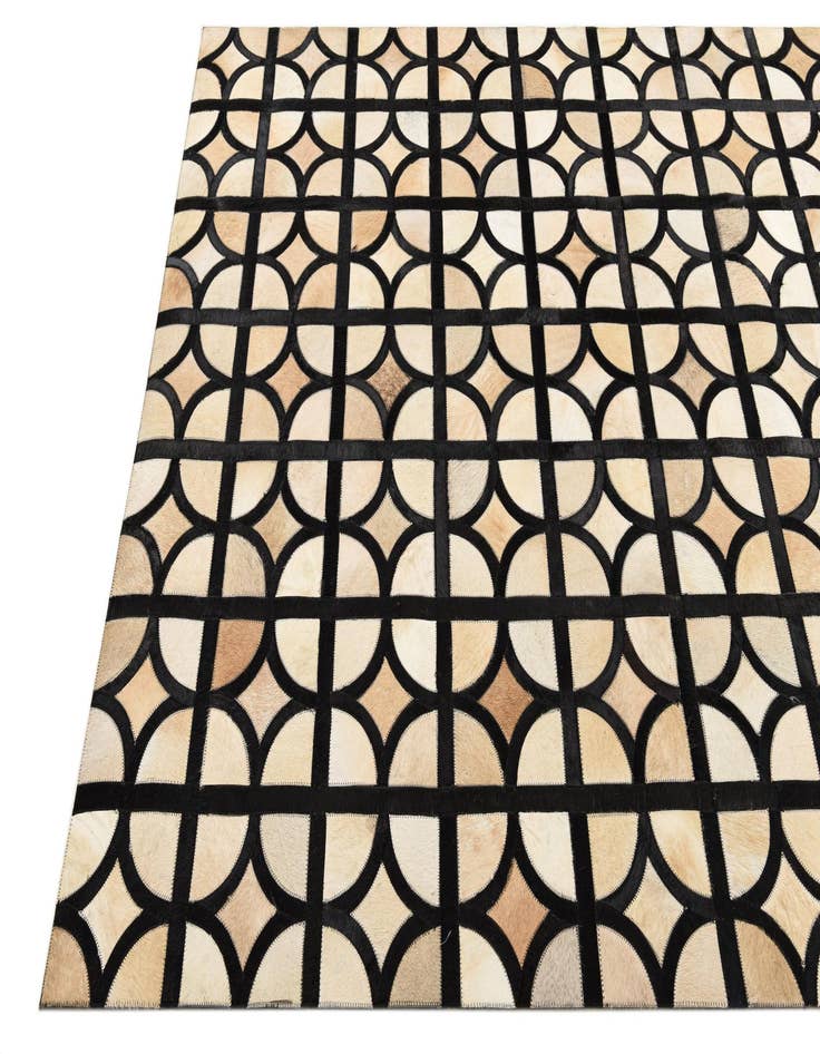 Detail image of  5' x 8' Cowhide Leather Rug