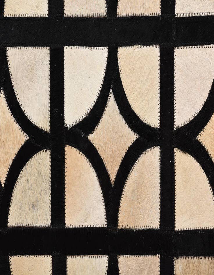 Detail image of  5' x 7' 10 Cowhide Leather Rug