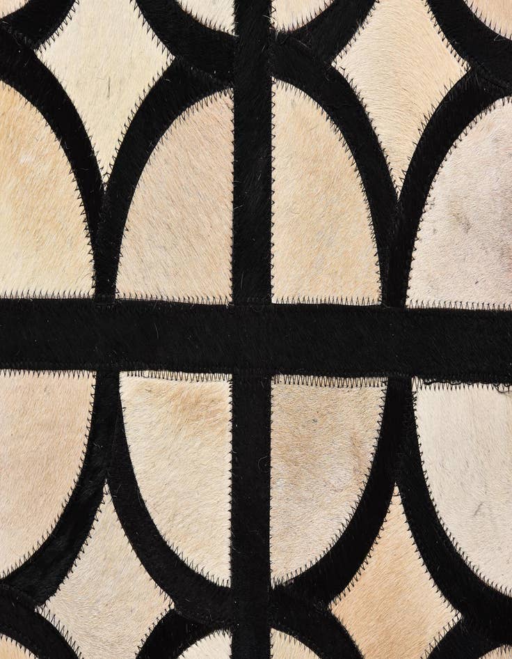 Detail image of  5' x 7' 10 Cowhide Leather Rug