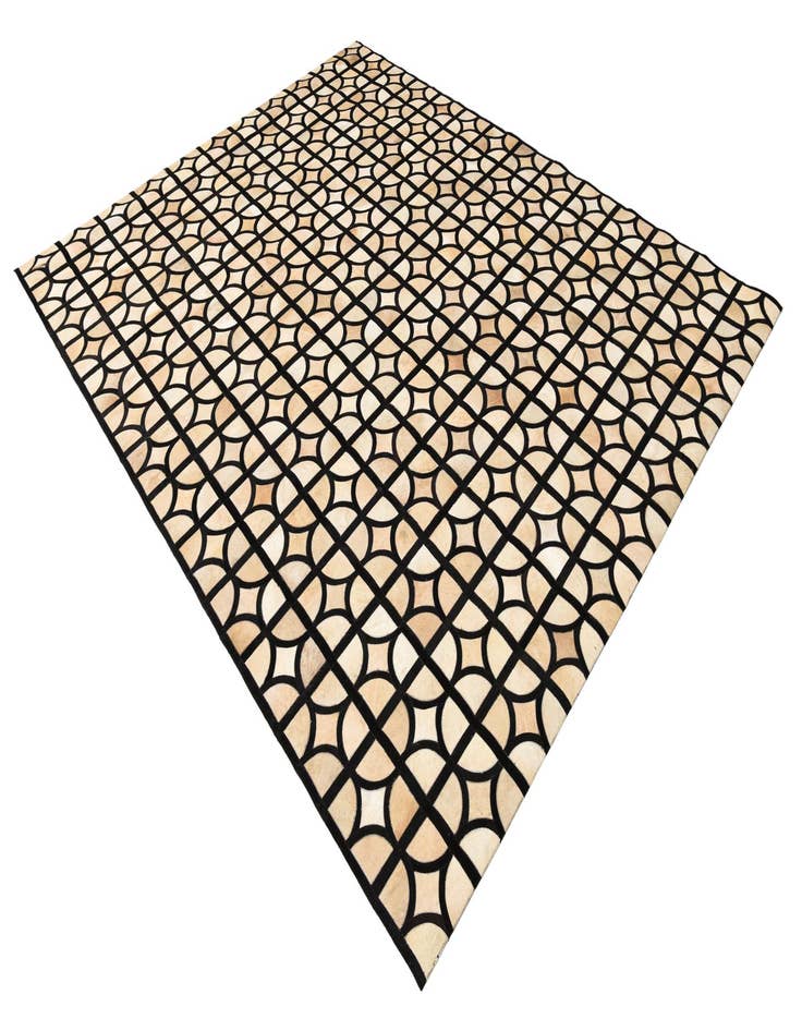 Detail image of  8' x 9' 10 Cowhide Leather Rug