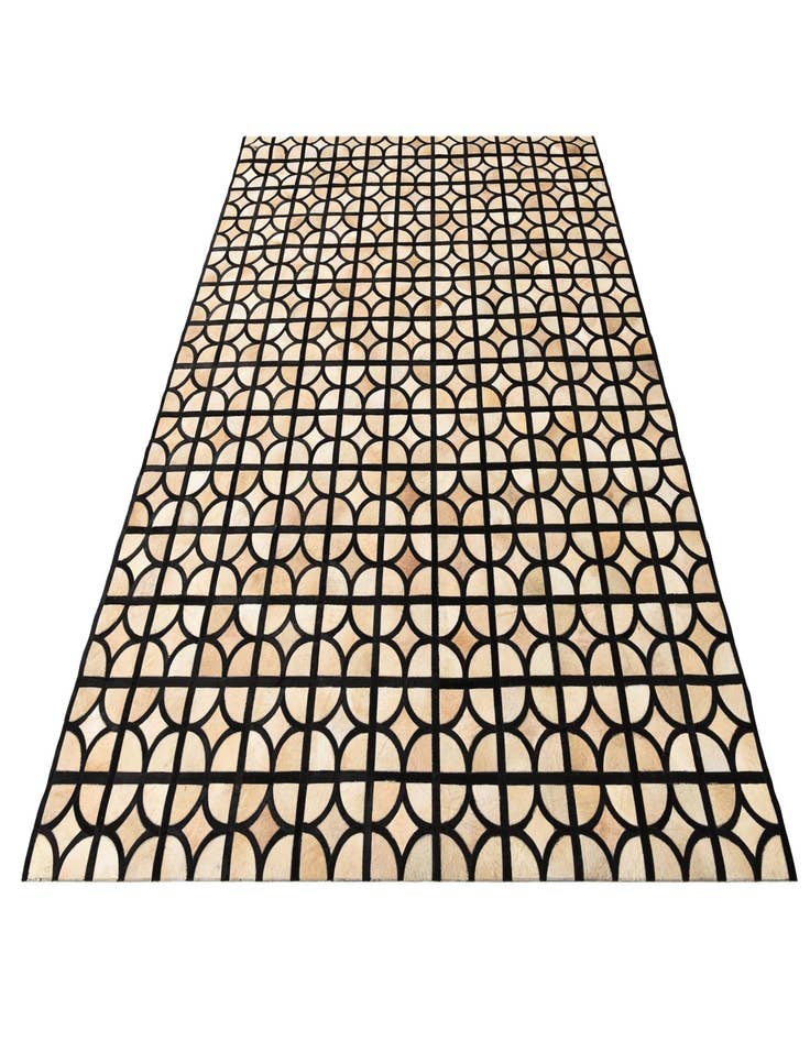 Detail image of  8' x 9' 10 Cowhide Leather Rug