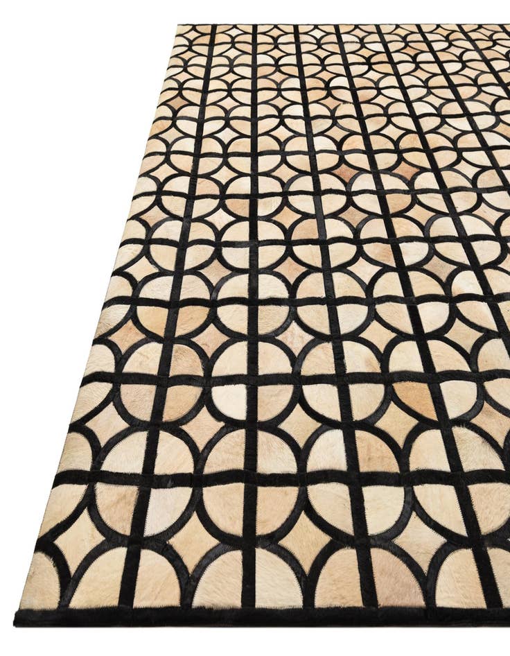 Detail image of  8' x 9' 10 Cowhide Leather Rug