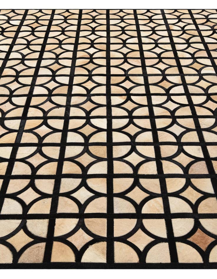 Detail image of  8' x 9' 10 Cowhide Leather Rug