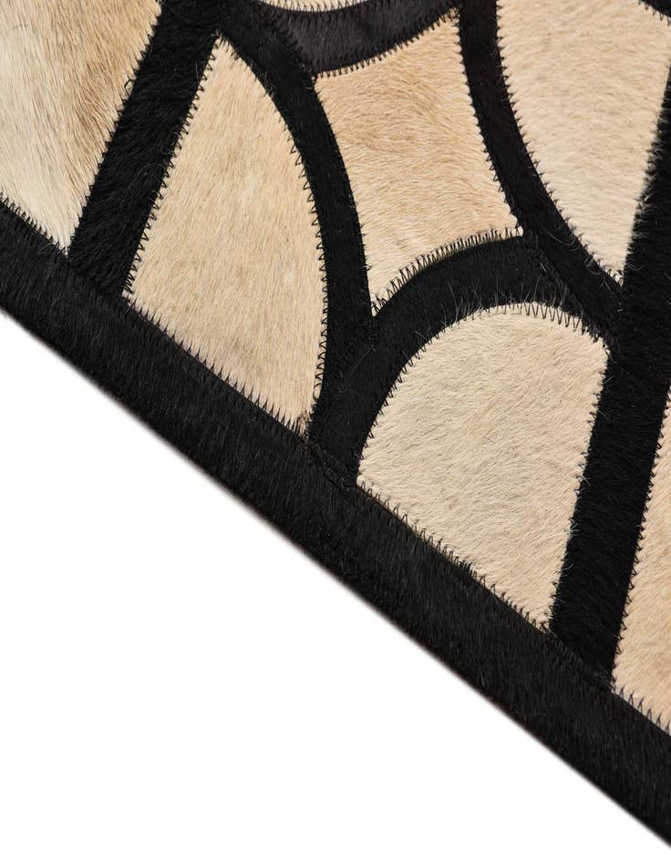 Detail image of  8' x 9' 10 Cowhide Leather Rug
