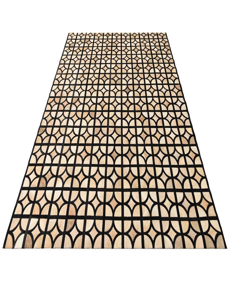 Detail image of  8' 1 x 10' Cowhide Leather Rug