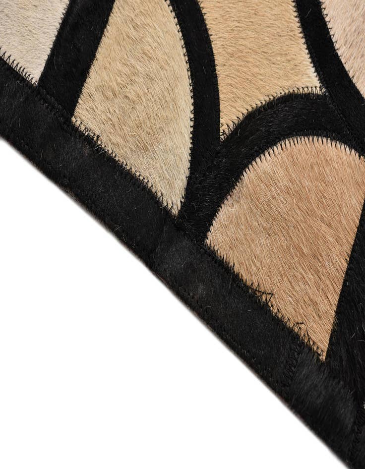 Detail image of  8' 1 x 10' Cowhide Leather Rug