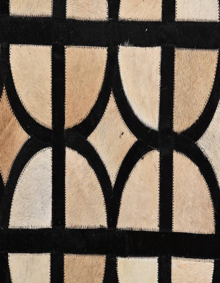 Detail image of  8' 1 x 10' Cowhide Leather Rug