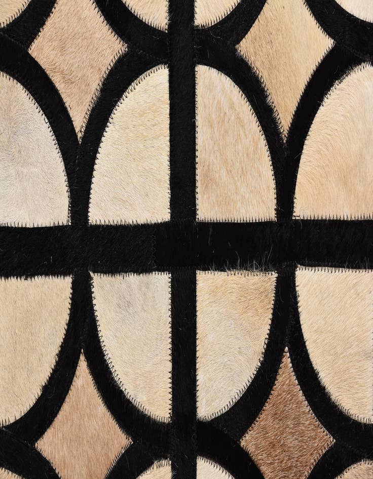 Detail image of  8' 1 x 10' Cowhide Leather Rug