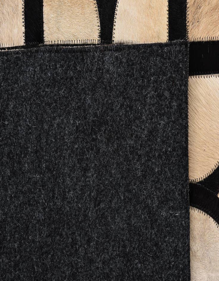 Detail image of  8' 1 x 10' Cowhide Leather Rug