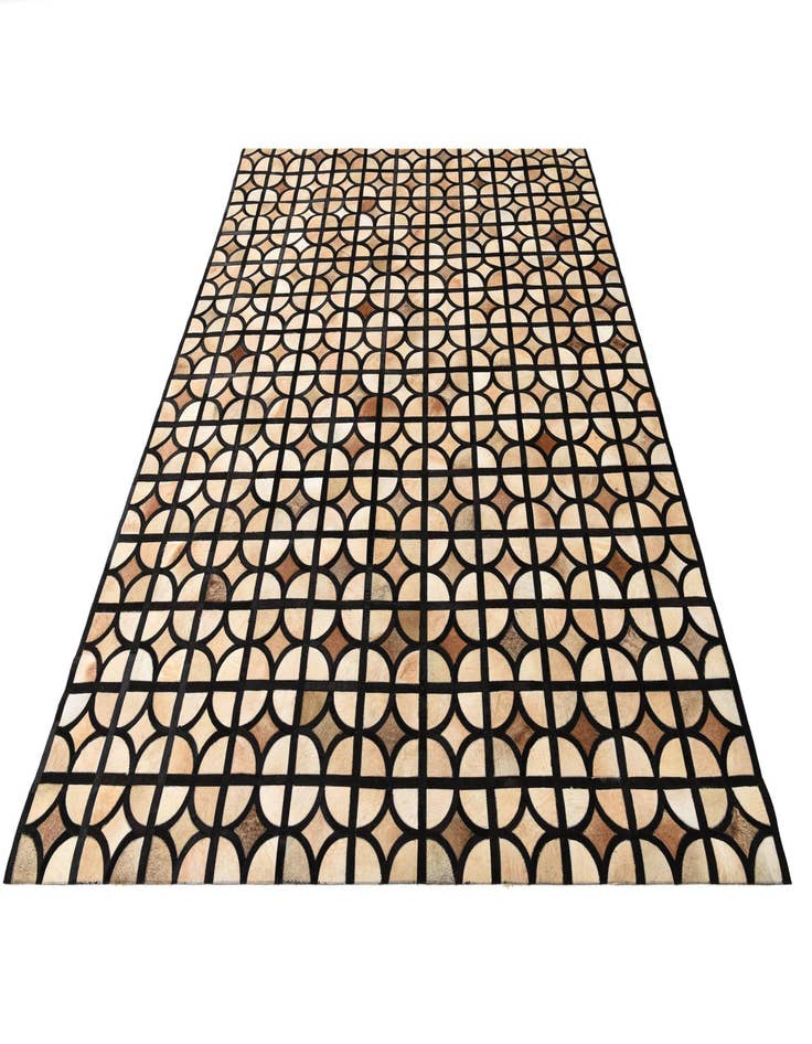 Detail image of  8' 1 x 10' Cowhide Leather Rug