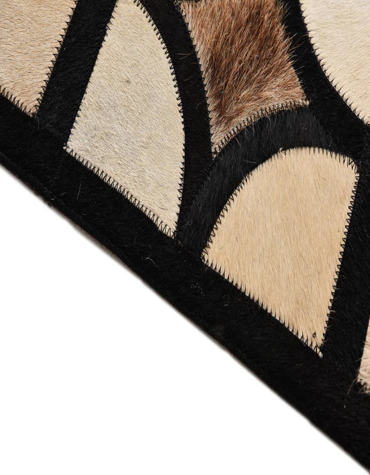 Detail image of  8' 1 x 10' Cowhide Leather Rug