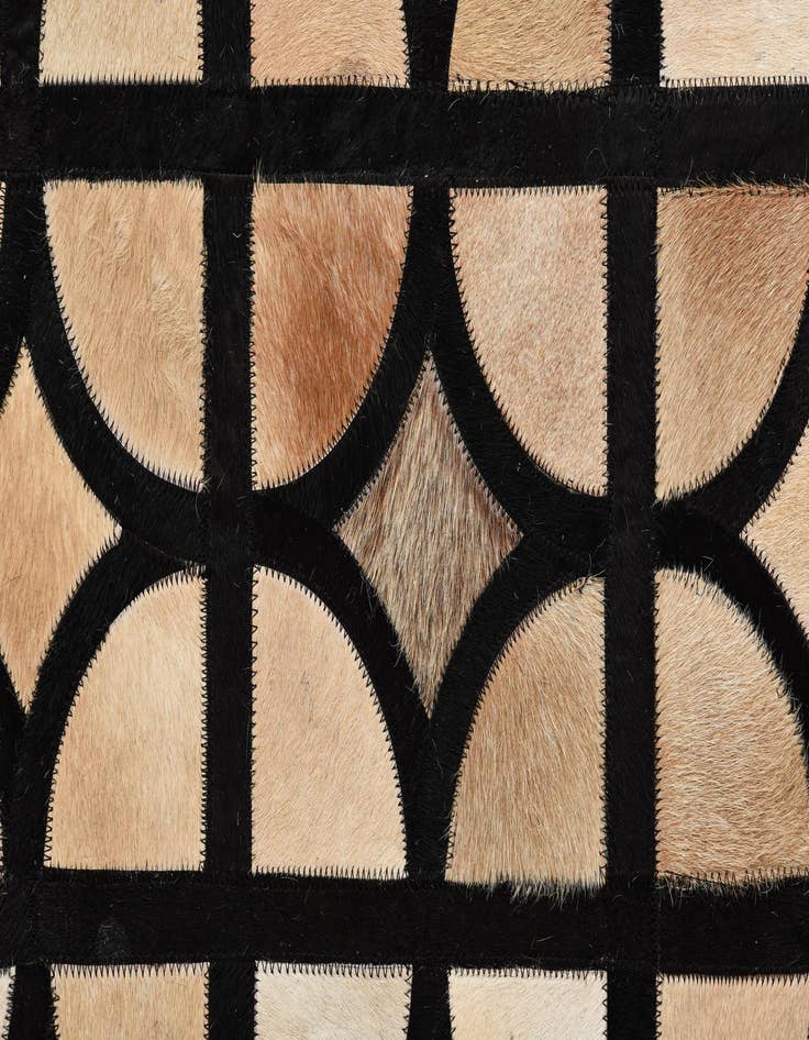 Detail image of  8' 1 x 10' Cowhide Leather Rug