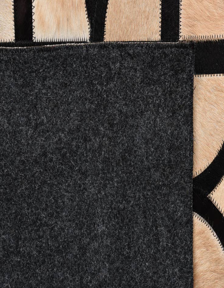 Detail image of  8' 1 x 10' Cowhide Leather Rug