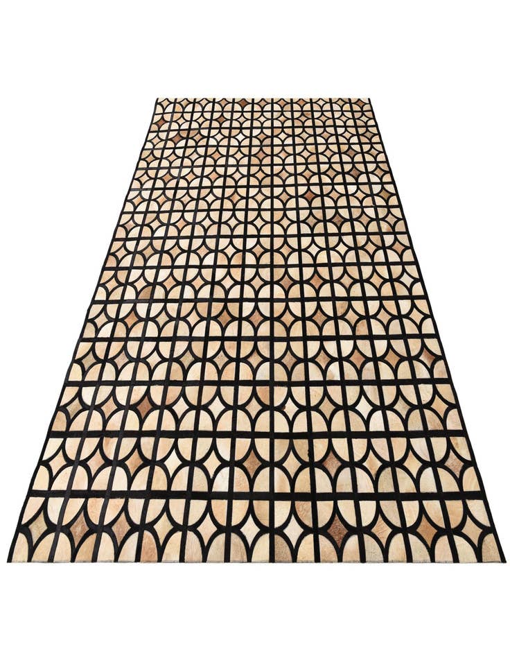 Detail image of  8' 1 x 10' Cowhide Leather Rug