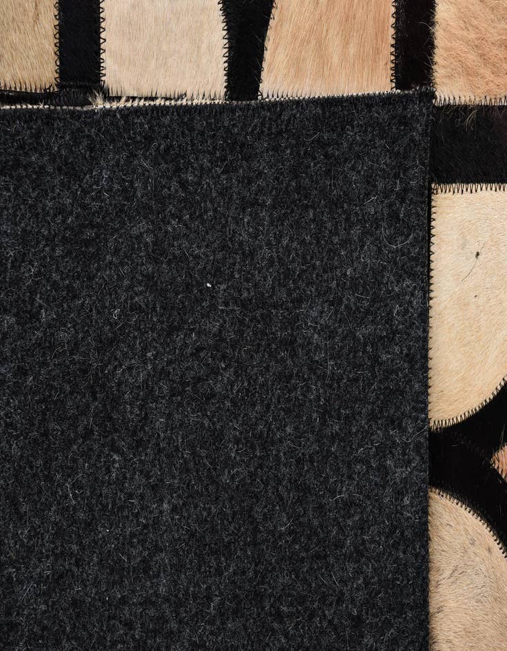 Detail image of  8' 1 x 10' Cowhide Leather Rug