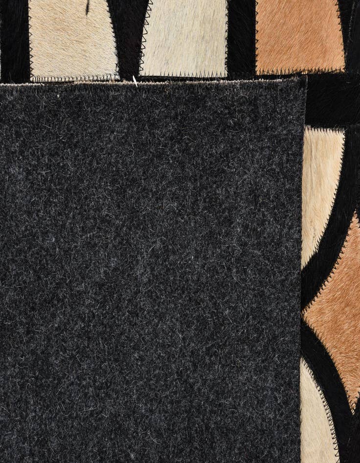 Detail image of  8' 1 x 10' Cowhide Leather Rug