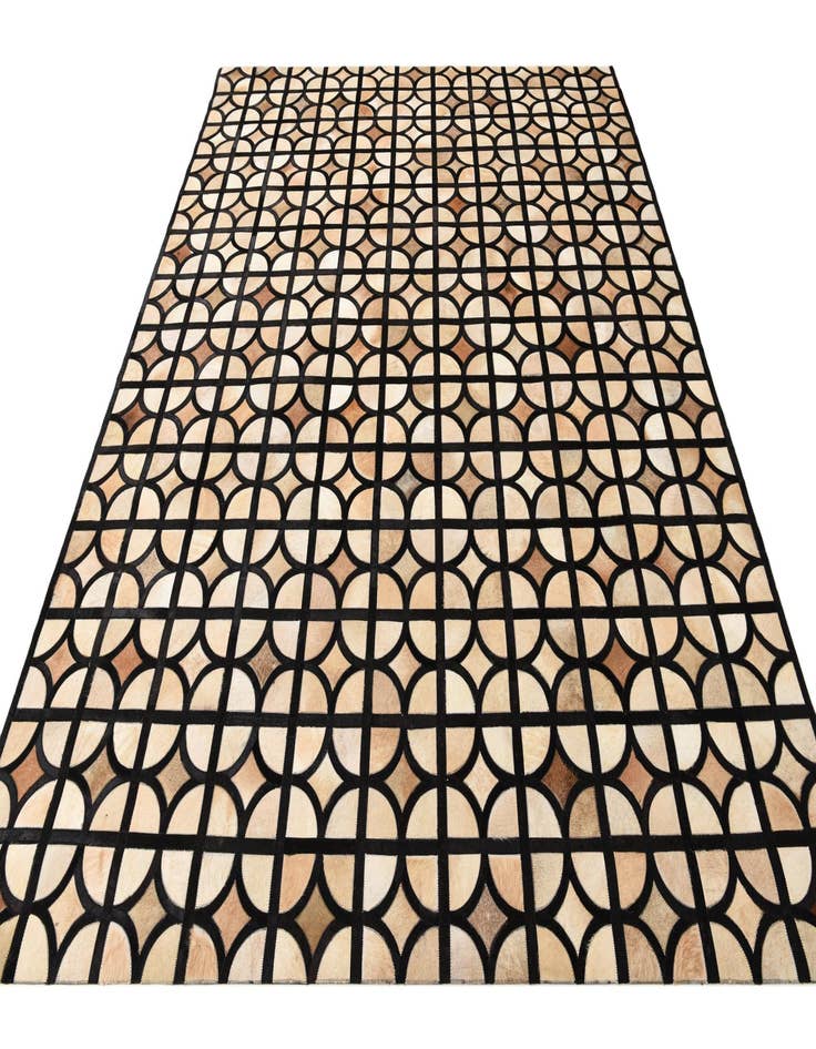 Detail image of  8' 2 x 10' Cowhide Leather Rug