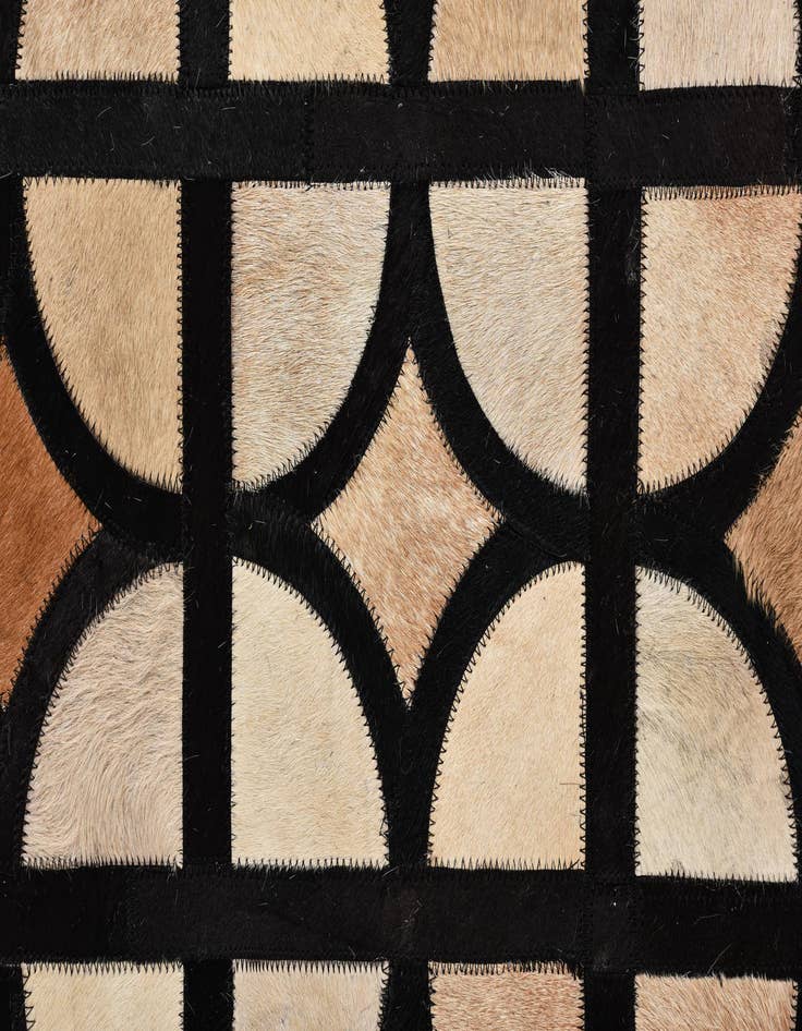 Detail image of  8' 2 x 10' Cowhide Leather Rug