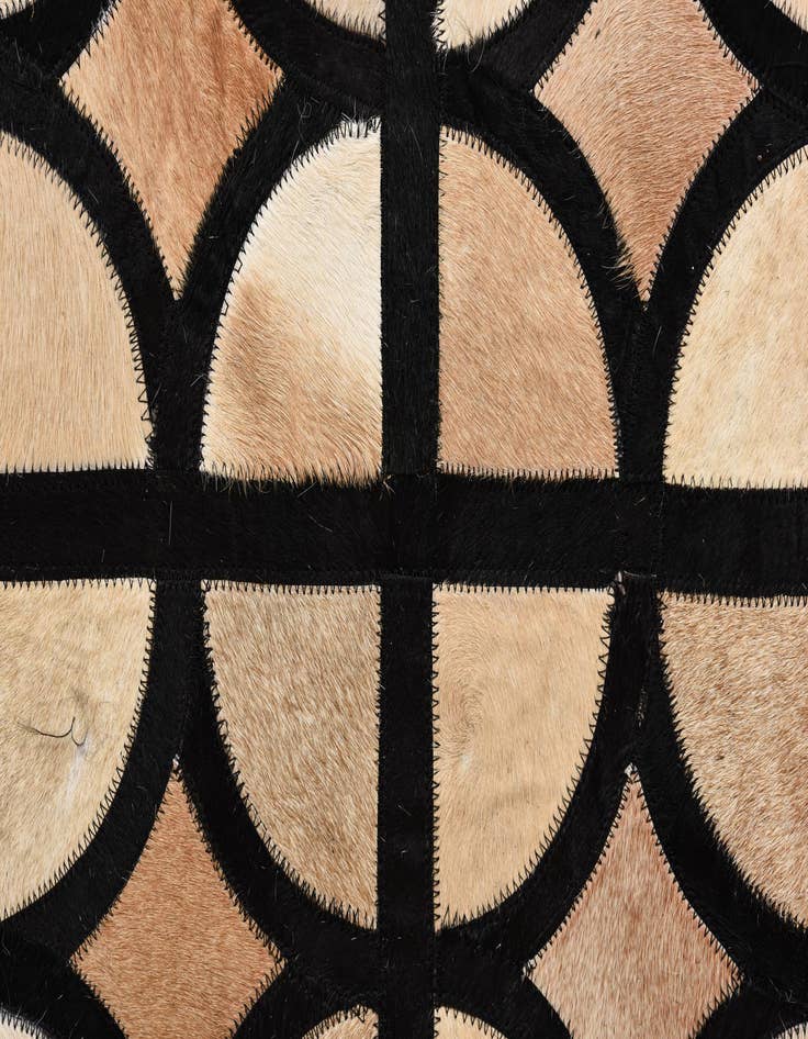 Detail image of  8' 2 x 10' Cowhide Leather Rug