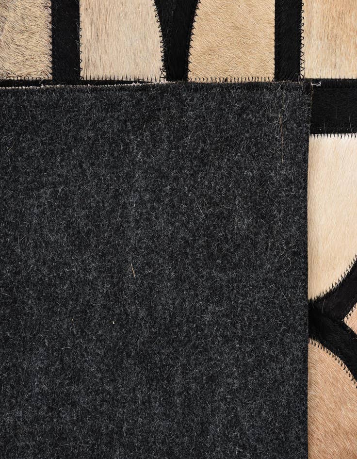 Detail image of  8' 2 x 10' Cowhide Leather Rug