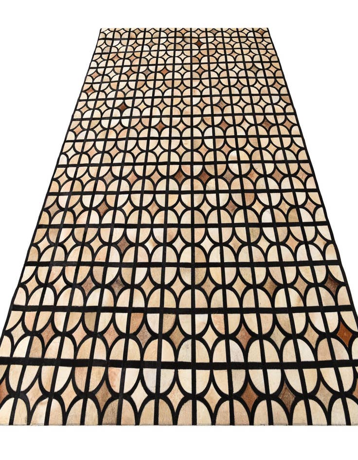 Detail image of  8' 2 x 10' Cowhide Leather Rug