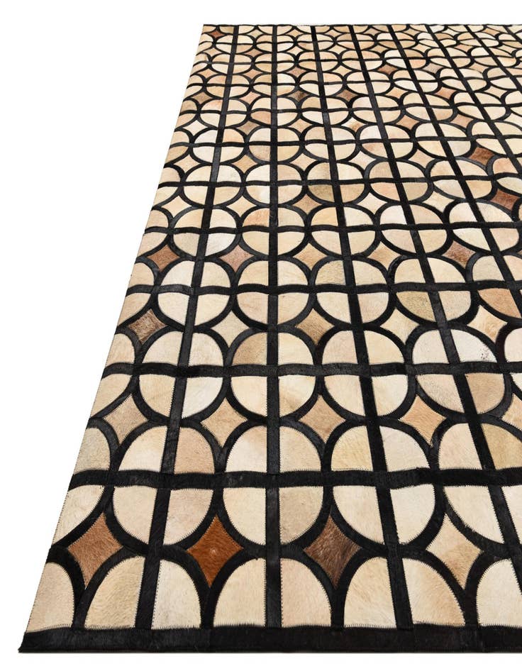 Detail image of  8' 2 x 10' Cowhide Leather Rug