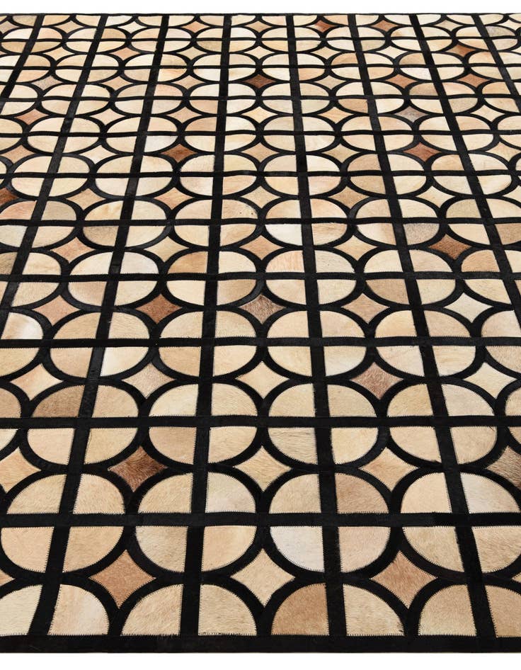 Detail image of  8' 2 x 10' Cowhide Leather Rug