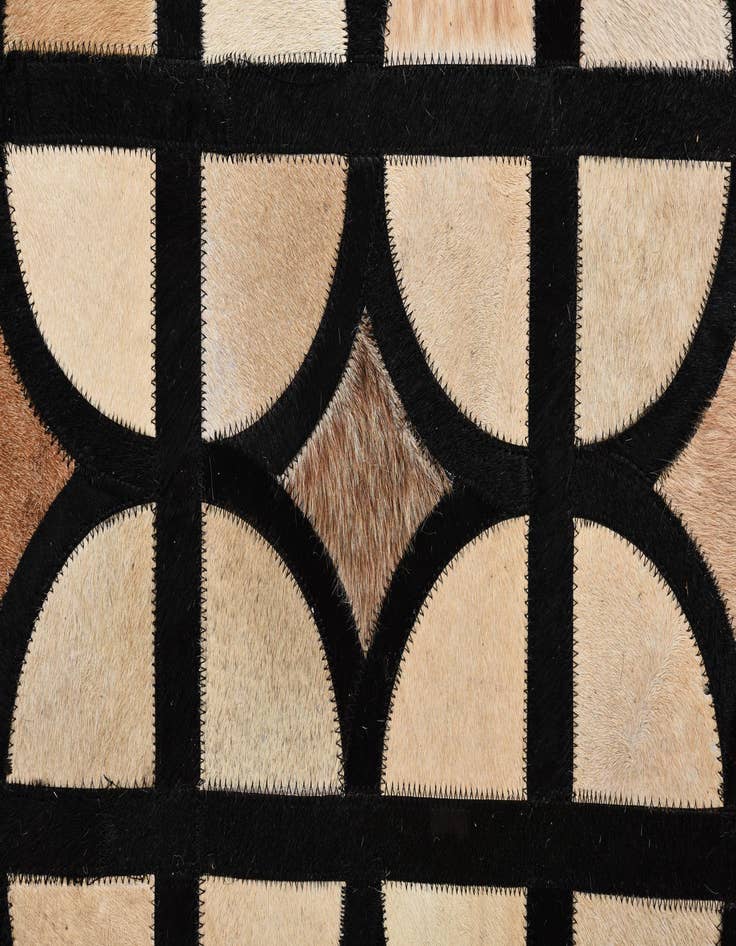 Detail image of  8' 2 x 10' Cowhide Leather Rug