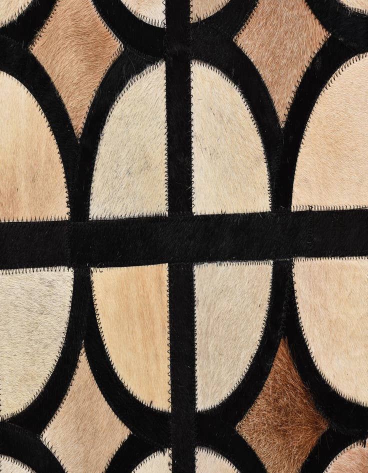 Detail image of  8' 2 x 10' Cowhide Leather Rug