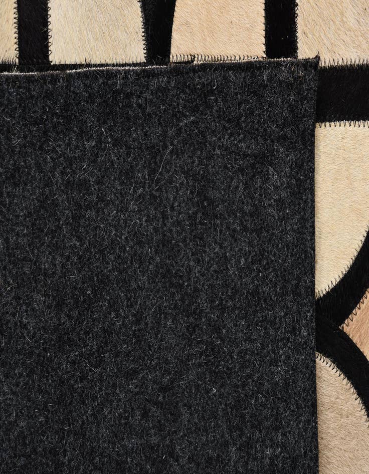 Detail image of  8' 2 x 10' Cowhide Leather Rug