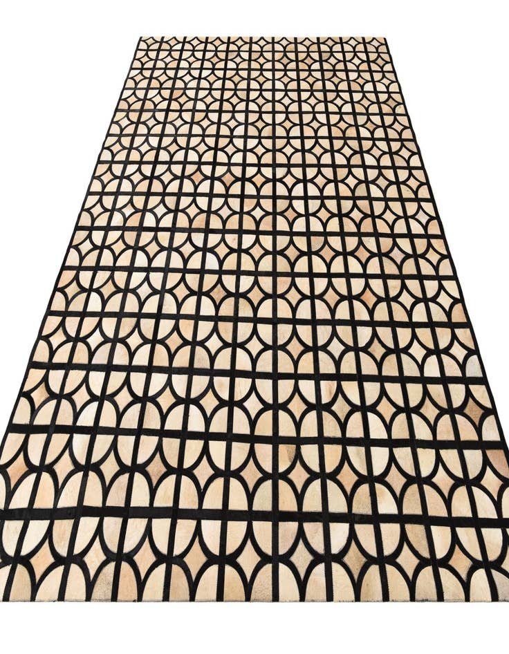 Detail image of  8' 2 x 10' Cowhide Leather Rug