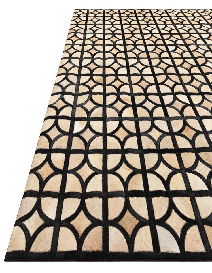 Detail image of  8' 2 x 10' Cowhide Leather Rug