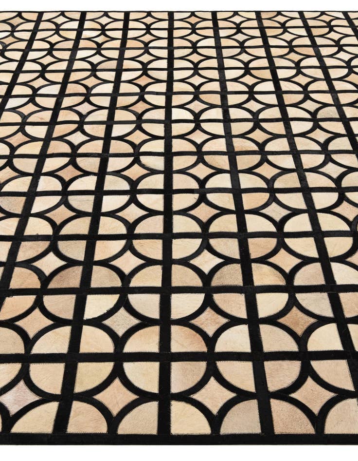 Detail image of  8' 2 x 10' Cowhide Leather Rug