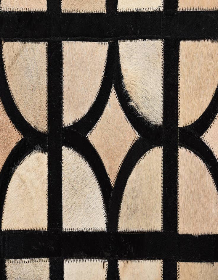 Detail image of  8' 2 x 10' Cowhide Leather Rug