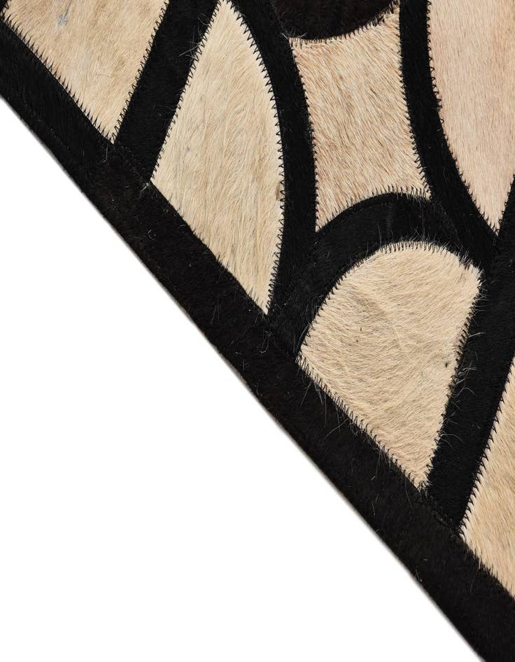 Detail image of  8' 1 x 10' Cowhide Leather Rug