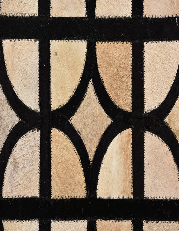 Detail image of  8' 1 x 10' Cowhide Leather Rug
