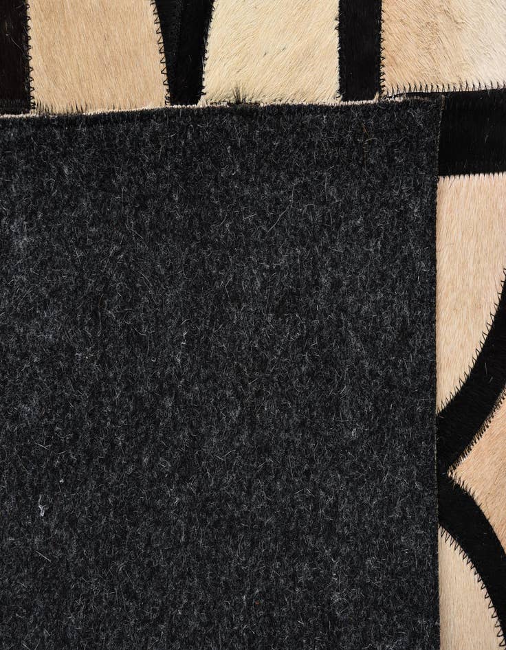 Detail image of  8' 1 x 10' Cowhide Leather Rug