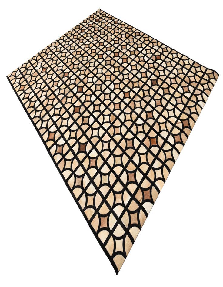 Detail image of  8' x 10' Cowhide Leather Rug