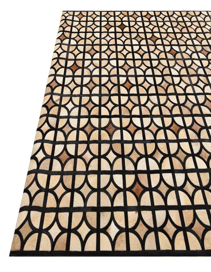 Detail image of  8' x 10' Cowhide Leather Rug