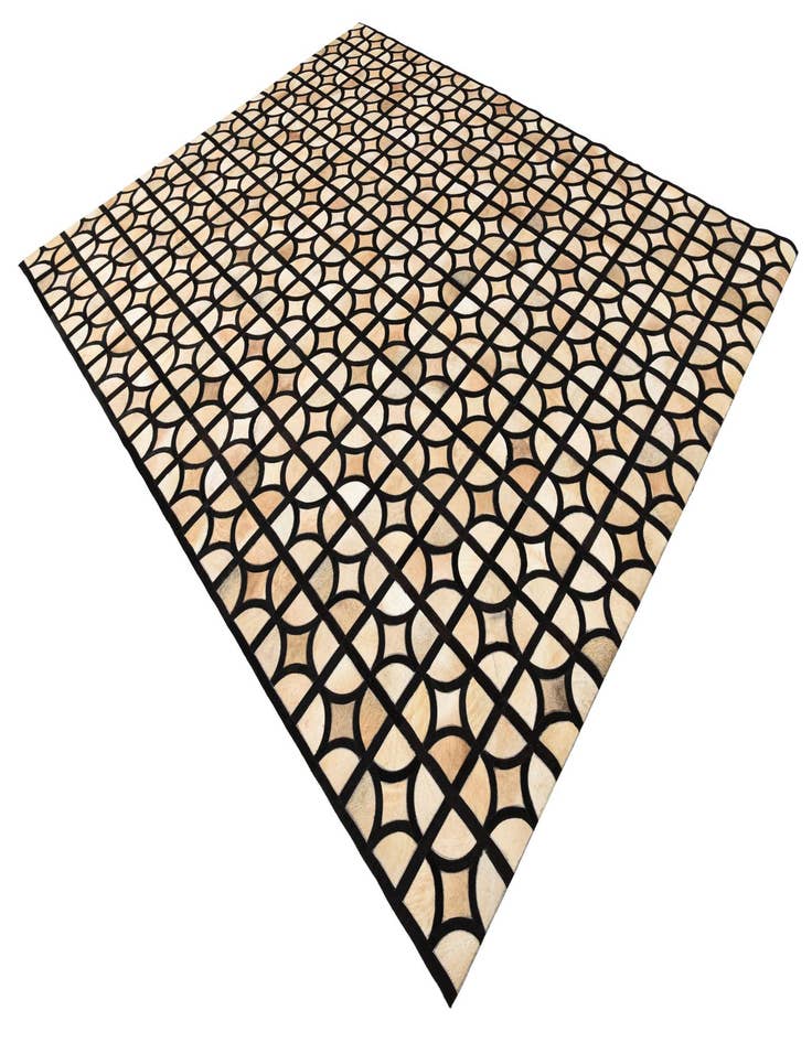 Detail image of  8' 2 x 10' Cowhide Leather Rug