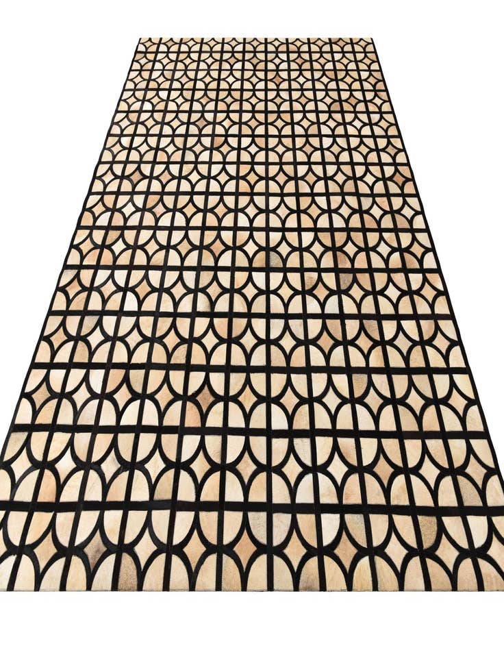 Detail image of  8' 2 x 10' Cowhide Leather Rug