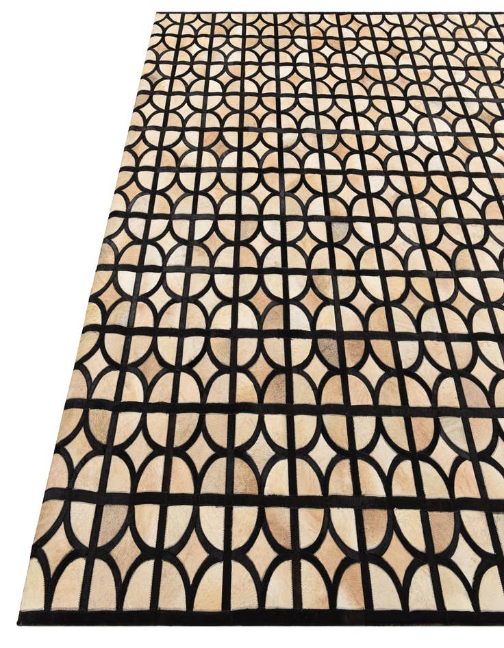 Detail image of  8' 2 x 10' Cowhide Leather Rug