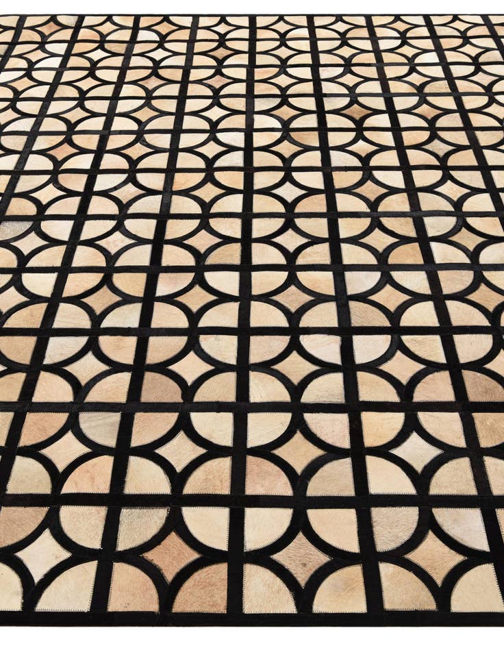 Detail image of  8' 2 x 10' Cowhide Leather Rug