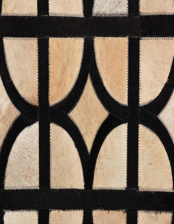 Detail image of  8' 2 x 10' Cowhide Leather Rug