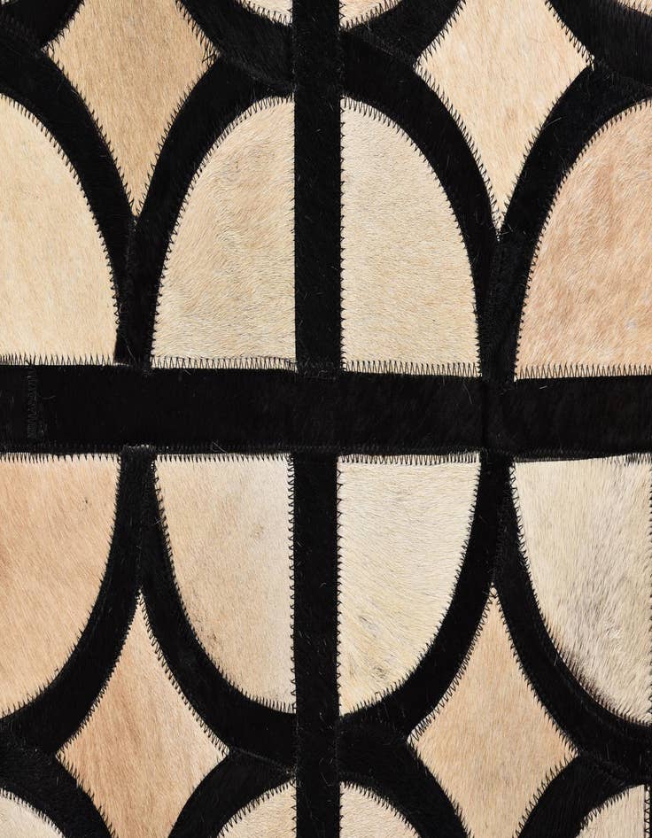 Detail image of  8' 2 x 10' Cowhide Leather Rug